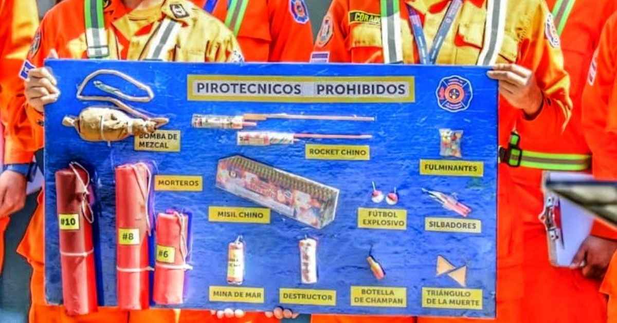 Pirotécnicos prohibidos
