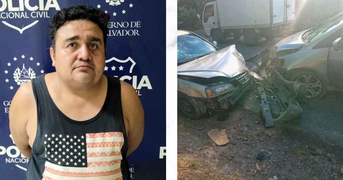 Sujeto que provocó un accidente en San Miguel, se conducía con 206 grados de alcohol.