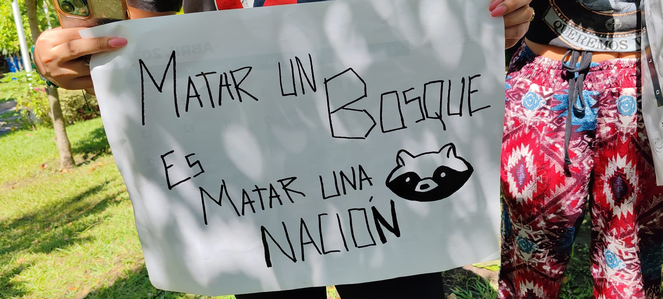 Realizan marcha para evitar la construcción del nuevo CIFCO en la finca El Espino.