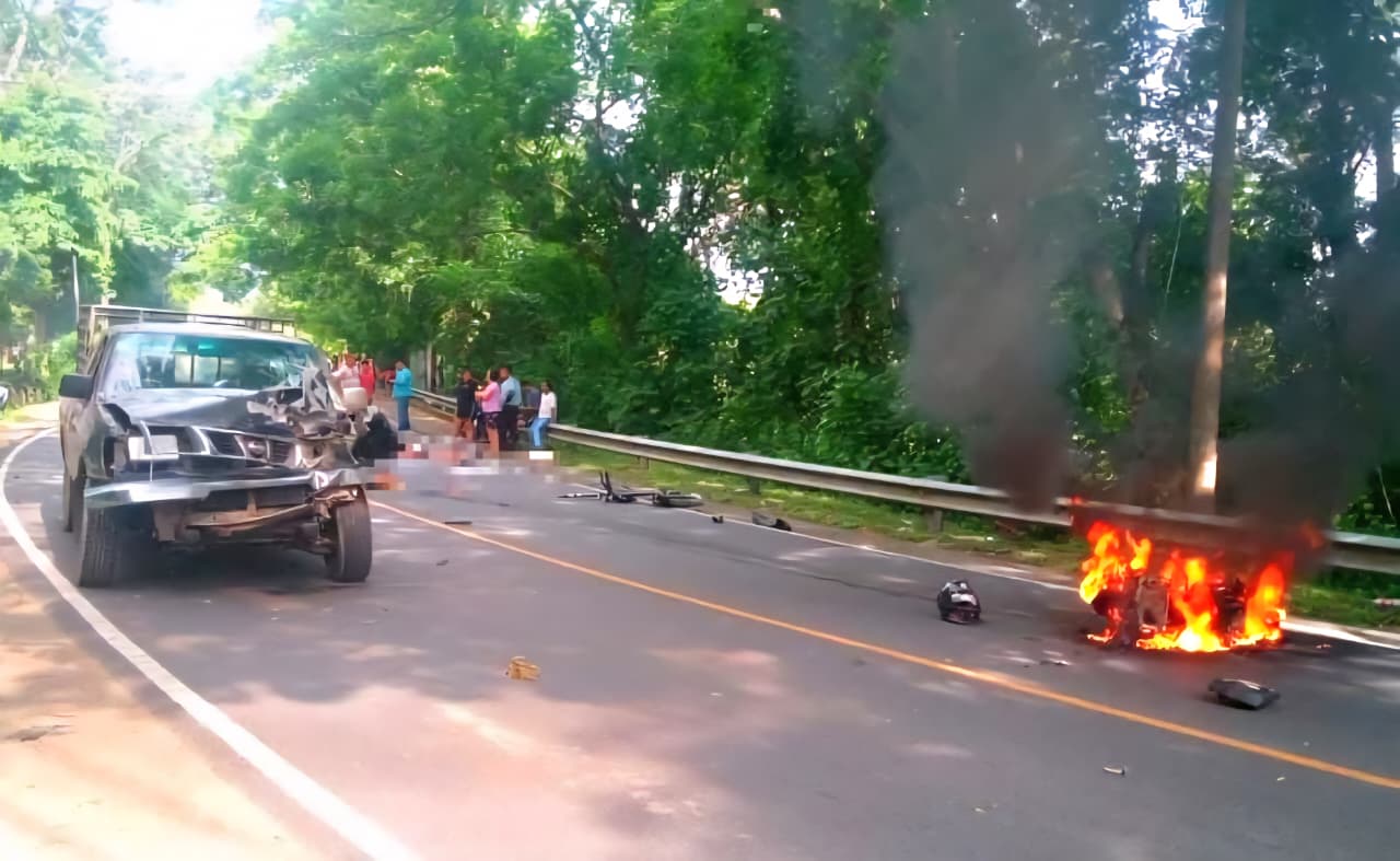 Motociclista falleció en la carretera Longitudinal del Norte.