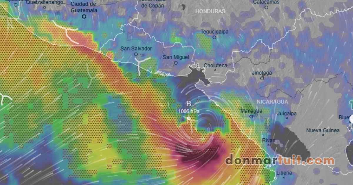 Depresión Tropical Tres-E mantiene alerta amarilla en El Salvador por intensas lluvias y riesgo de inundaciones